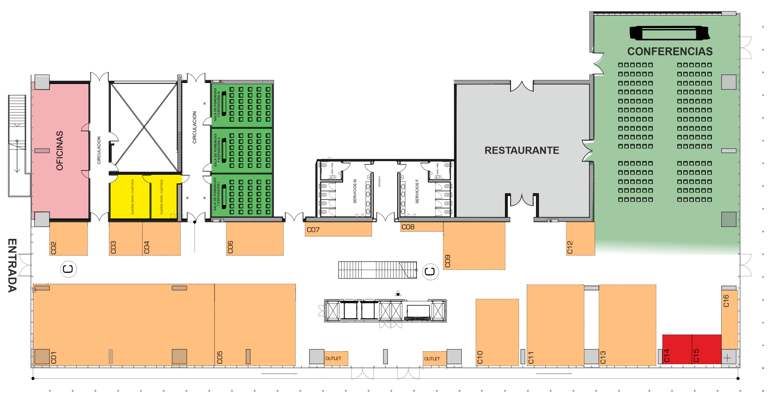 Plano horizontal de Zona 2
